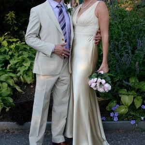 Carmen Marc Valvo beaded gown